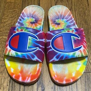 Champion Tie Dye Slides